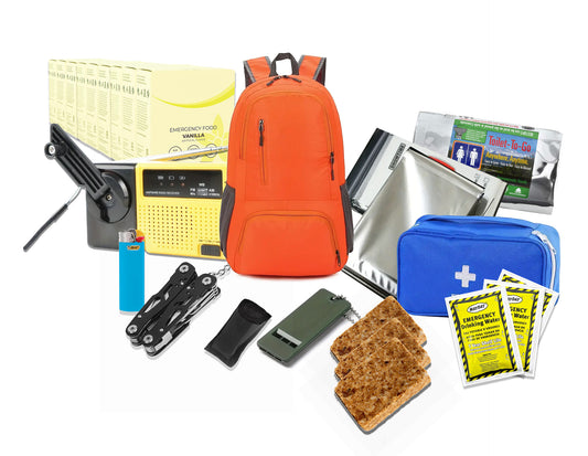 Budget-Friendly 24-Hour Preparedness Kit for 1 Person for Home or Vehicle