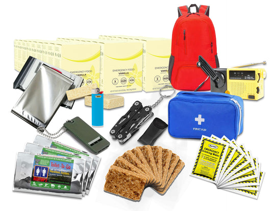 Budget-Friendly 72-Hour Preparedness Kit for 1 Person for Home or Vehicle