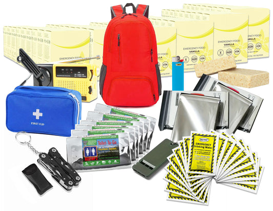 Budget-Friendly 72-Hour Preparedness Kit for 2 Persons for Home or Vehicle